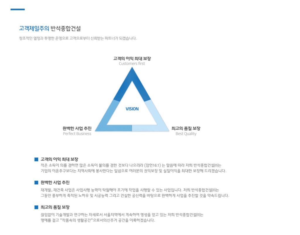 경영비전 다이어그램